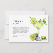 Mexicaans Fiesta Margarita Bruidsmeisjes Bruiloft Bedankkaart (Voorkant)