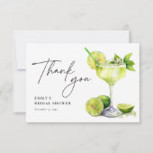 Mexicaans Fiesta Margarita Bruiloftsfeest Bedankkaart (Voorkant)