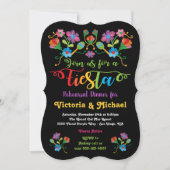 Mexicaans Fiesta Oefenavondmaal met borduurwerk Kaart (Voorkant)