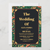 Mexicaans Fiesta Papel Picado Wedding Kaart (Voorkant)