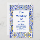 Mexicaans Fiesta Papel Picado Wedding Kaart (Voorkant)