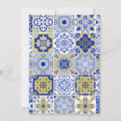 Mexicaans Fiesta Papel Picado Wedding Kaart (Achterkant)