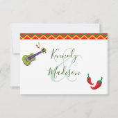 Mexicaans Fiesta-recept — RSVP-kaart RSVP Kaartje (Achterkant)