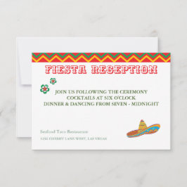 Mexicaans Fiesta-recept — RSVP-kaart RSVP Kaartje