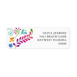 Mexicaans Fiesta-retouradres Etiket