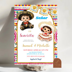 Mexicaans Fiesta Senor of Senorita Geslacht Reveal Kaart
