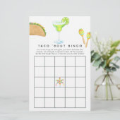 Mexicaans Fiesta Taco 'bout Love Bingo (Staand voorkant)