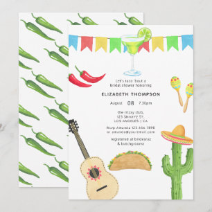 Mexicaans Fiesta Taco 'bout Love Bruiloftsfeest Kaart