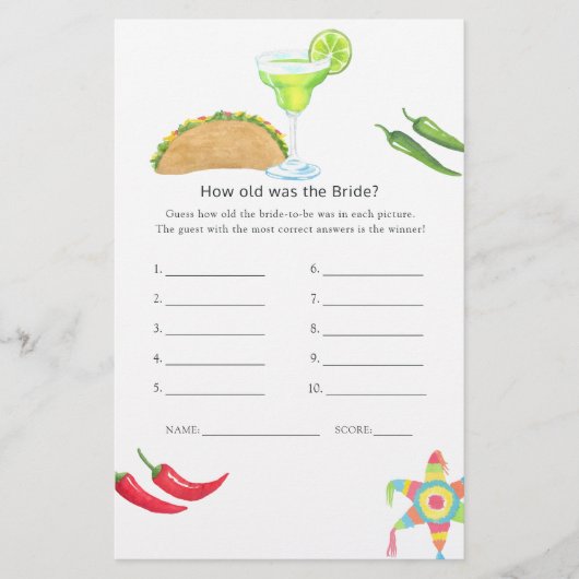 Mexicaans Fiesta Taco 'bout Love Bruiloftsfeest Sp (Voorkant)