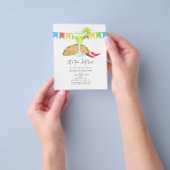 Mexicaans Fiesta Taco 'bout Love Couples Douche Flyer (Hand)