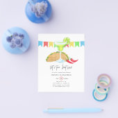 Mexicaans Fiesta Taco 'bout Love Couples Douche Flyer (Enkel)