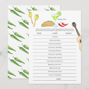 Mexicaans Fiesta Taco 'bout Love Honey Do's Spel Kaart