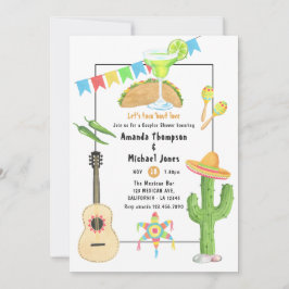 Mexicaans Fiesta Taco 'bout Love Koppel Bruiloftsf Kaart