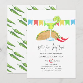 Mexicaans Fiesta Taco 'bout Love Koppel Bruisfeest Kaart
