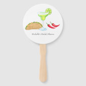 Mexicaans Fiesta Taco Bruidsfeest Handwaaier (Voorkant)