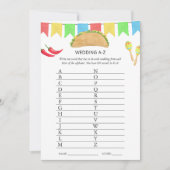 Mexicaans Fiesta Taco Bruiloftsfeest Spel Kaart (Voorkant)