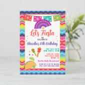 Mexicaans Fiesta Taco Feest Kaart (Staand voorkant)