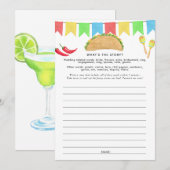 Mexicaans Fiesta Taco Game Kaart (Voorkant / Achterkant)