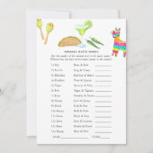 Mexicaans Fiesta Taco Game Kaart (Voorkant)