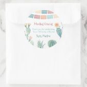 Mexicaans Fiesta Taco TWOsday THREE-esta Bedankt Ronde Sticker (Tas)