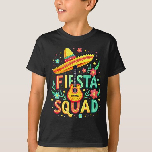 Mexicaans Fiesta Team T-shirt Voor Cinco De Mayo F (Voorkant)