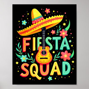 Mexicaans Fiesta Team T-shirt Voor Cinco De Mayo F Poster