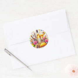 Mexicaans Fiesta Tequila Huwelijk Ronde Sticker