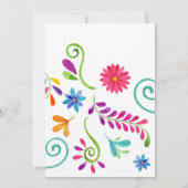 Mexicaans Fiesta Theme Birthday Kaart (Achterkant)