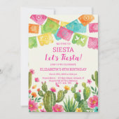 Mexicaans fiesta verjaardagsfeest kaart (Voorkant)