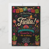 Mexicaans Fiesta Verjaardagsfeest Kaart (Voorkant)