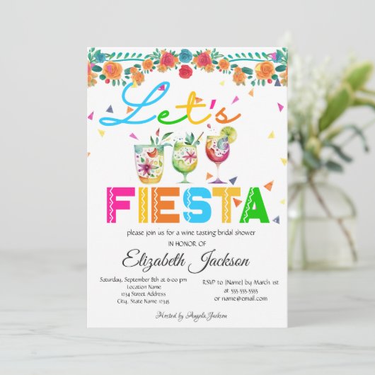 Mexicaans Fiesta Vrijgezellenfeest Kaart (Staand voorkant)