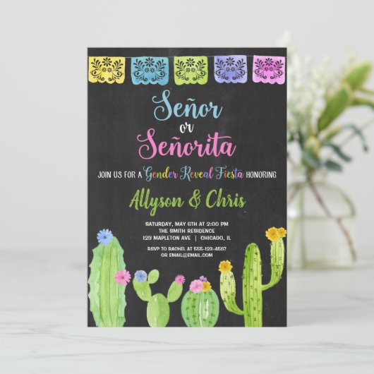 Mexicaans fistelsekse onthullen kaart (Staand voorkant)