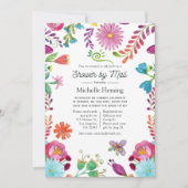 Mexicaans Floral Fiesta Vrijgezellenfeest per post Kaart (Voorkant)