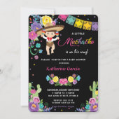 Mexicaans Floral Little Muchacho Boy Baby shower  Kaart (Voorkant)