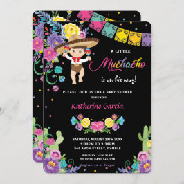 Mexicaans Floral Little Muchacho Boy Baby shower  Kaart
