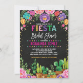 Mexicaans Floral Vrijgezellenfeest Fiesta Flowers Kaart (Voorkant)