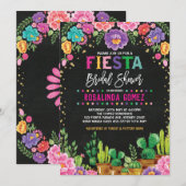 Mexicaans Floral Vrijgezellenfeest Fiesta Flowers  Kaart (Voorkant / Achterkant)