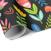 Mexicaans Floral wrapping Paper Cadeaupapier (Rol Hoek)