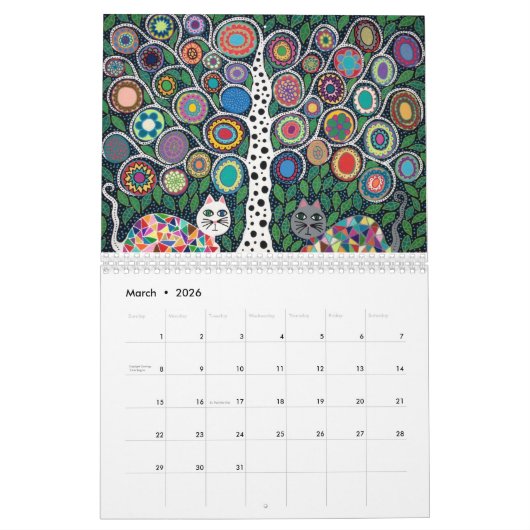 Mexicaans Folk Art Cat Calendar 2016 Ambrosino Kalender (Mar 2026)