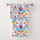 Mexicaans Folk Art Pattern Bad Handdoek (Insitu)