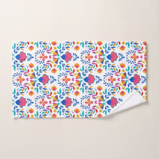 Mexicaans Folk Art Pattern Bad Handdoek (Handdoek)