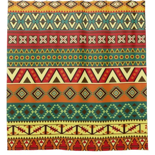 Mexicaans Folk Art Pattern Douchegordijn