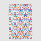 Mexicaans Folk Art Pattern Golfhanddoek (Voorkant)