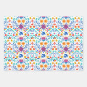 Mexicaans Folk Art Pattern Inpakpapier Vel (Voorkant 2)