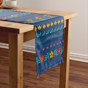 Mexicaans Folk Art Pattern Korte Tafelloper