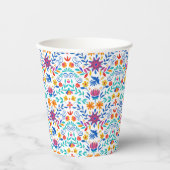 Mexicaans Folk Art Pattern Papieren Bekers (Voorkant)