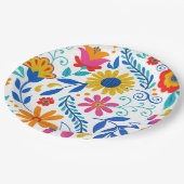 Mexicaans Folk Art Pattern Papieren Bordje (Gekanteld)