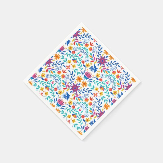 Mexicaans Folk Art Pattern Servet (Hoek)