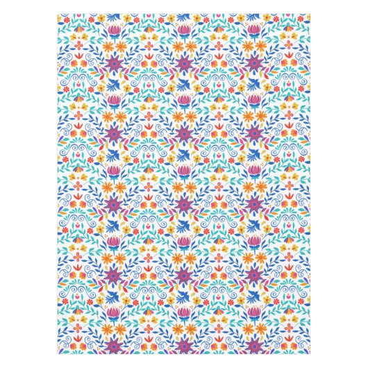 Mexicaans Folk Art Pattern Tafelkleed (Voorkant)