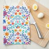 Mexicaans Folk Art Pattern Theedoek (Quarter Fold)